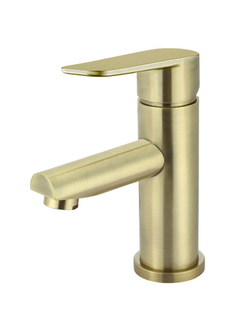 Round Paddle Basin Mixer - PVD Tiger Bronze