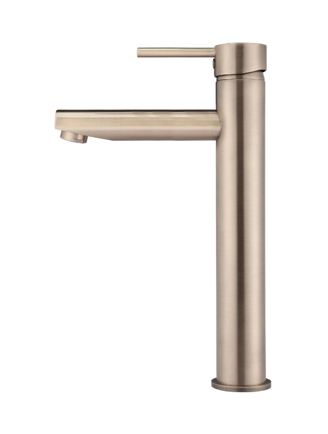 Round Tall Basin Mixer - Champagne (SKU: MB04-R2-CH) by Meir NZ