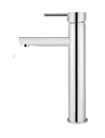 Round Tall Basin Mixer - Polished Chrome