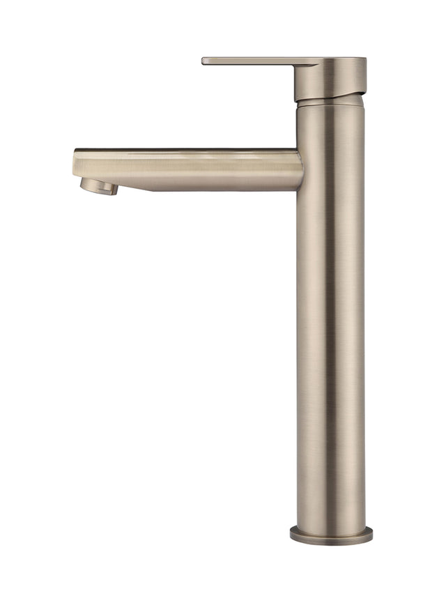 Round Paddle Tall Basin Mixer - Champagne (SKU: MB04PD-R2-CH) by Meir NZ