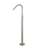 Round Paddle Freestanding Bath Spout and Hand Shower - Champagne - MB09PD-CH