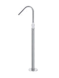 Round Paddle Freestanding Bath Spout and Hand Shower - Polished Chrome - MB09PD-C