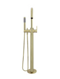 Round Paddle Freestanding Bath Spout and Hand Shower - PVD Tiger Bronze - MB09PD-PVDBB