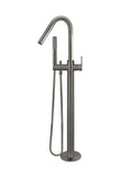 Round Paddle Freestanding Bath Spout and Hand Shower - Shadow - MB09PD-PVDGM
