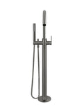 Round Paddle Freestanding Bath Spout and Hand Shower - Shadow - MB09PD-PVDGM
