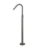 Round Paddle Freestanding Bath Spout and Hand Shower - Shadow - MB09PD-PVDGM