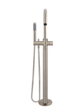 Round Pinless Freestanding Bath Spout and Hand Shower - Champagne - MB09PN-CH