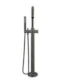 Round Pinless Freestanding Bath Spout and Hand Shower - Shadow - MB09PN-PVDGM