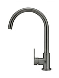 Round Gooseneck Kitchen Mixer Tap with Paddle Handle - Shadow - MK03PD-PVDGM