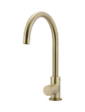 Round Gooseneck Kitchen Mixer Tap with Pinless Handle - PVD Tiger Bronze - MK03PN-PVDBB