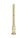 Round Gooseneck Kitchen Mixer Tap with Pinless Handle - PVD Tiger Bronze - MK03PN-PVDBB