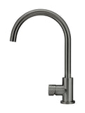 Round Gooseneck Kitchen Mixer Tap with Pinless Handle - Shadow - MK03PN-PVDGM