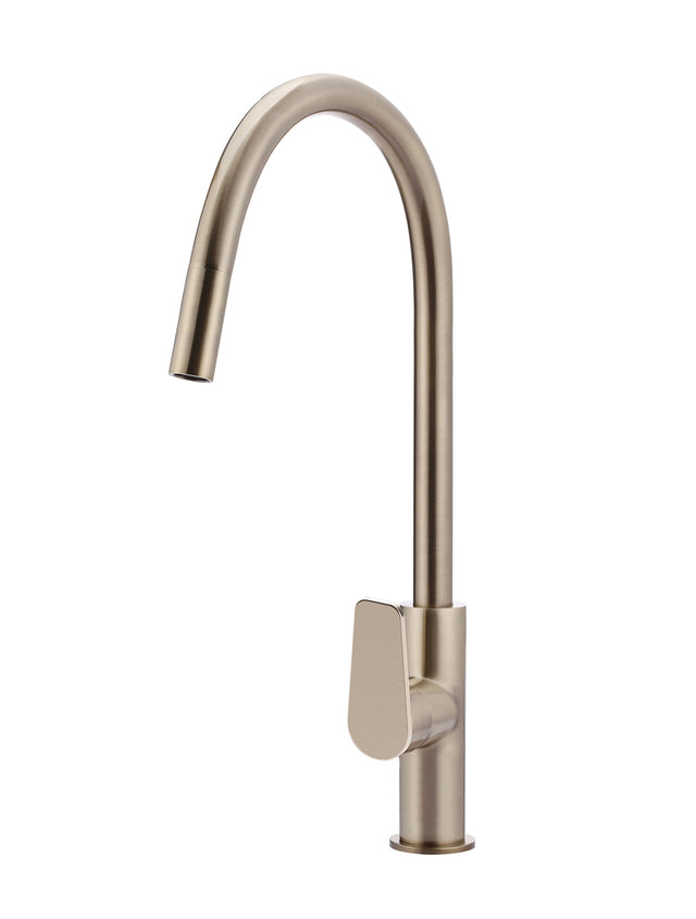 Round Paddle Piccola Pull Out Kitchen Mixer Tap - Champagne (SKU: MK17PD-CH) by Meir NZ