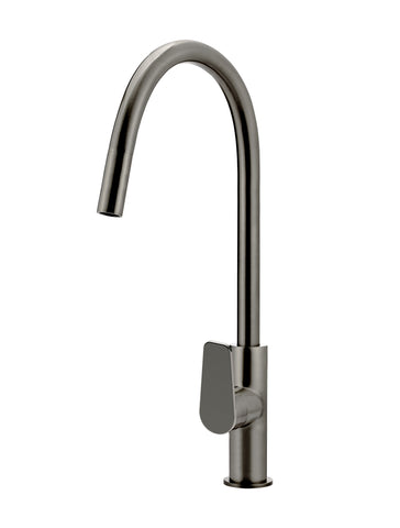 Round Paddle Piccola Pull Out Kitchen Mixer Tap - Shadow