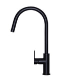 Round Paddle Piccola Pull Out Kitchen Mixer Tap - Matte Black - MK17PD