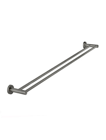 Round Double Towel Rail 900mm - Shadow