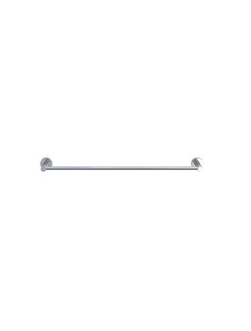 Round Single Towel Rail 600mm - Polished Chrome
