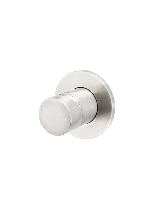 Round Pinless Wall Mixer - PVD Brushed Nickel (SKU: MW03PN-PVDBN) by Meir NZ
