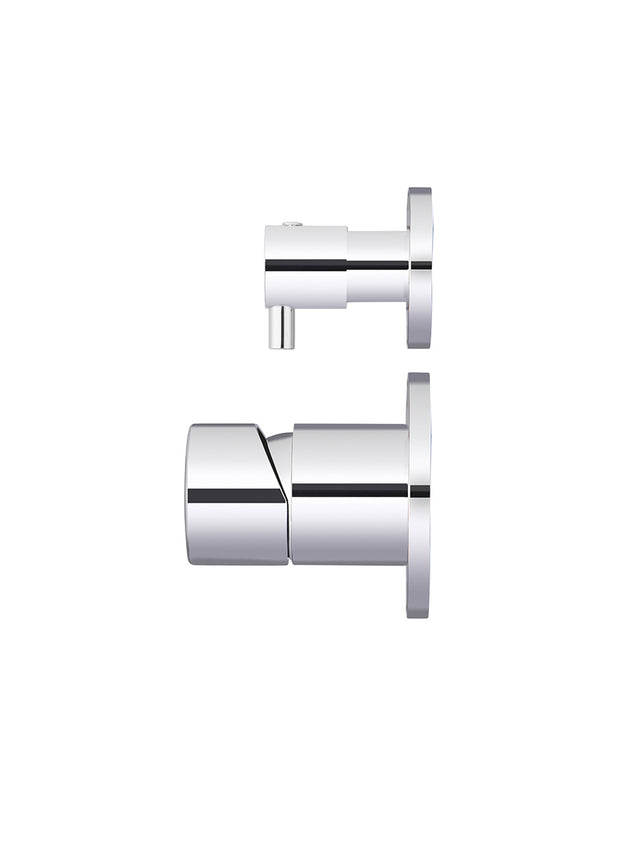 Round Pinless Diverter Mixer - Polished Chrome (SKU: MW07TSPN-C) by Meir NZ