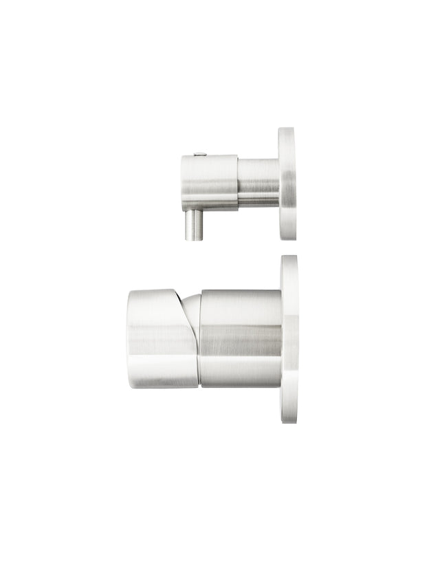 Round Pinless Diverter Mixer - PVD Brushed Nickel (SKU: MW07TSPN-PVDBN) by Meir NZ