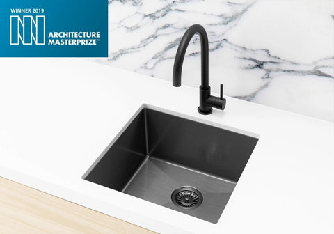 Kitchen Sink - Single Bowl 450 x 450 - Gunmetal Black