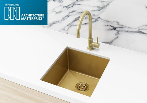 Kitchen Sink - Single Bowl 380 x 440 - Brushed Bronze Gold