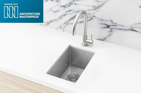 Bar Sink - Single Bowl 382 x 272 - PVD Brushed Nickel