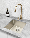 Kitchen Sink - Single Bowl 450 x 450 - PVD Brushed Nickel - MKSP-S450450-NK