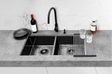Kitchen Sink - Double Bowl 860 x 440 - Gunmetal Black - MKSP-D860440-GM