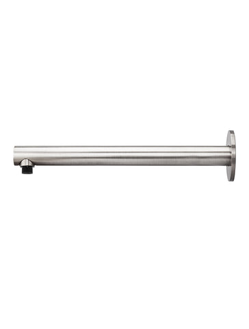 Round Wall Shower Arm 400mm - PVD Brushed Nickel