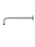 Round Wall Shower Curved Arm 400mm - Polished Chrome - MA09-400-C