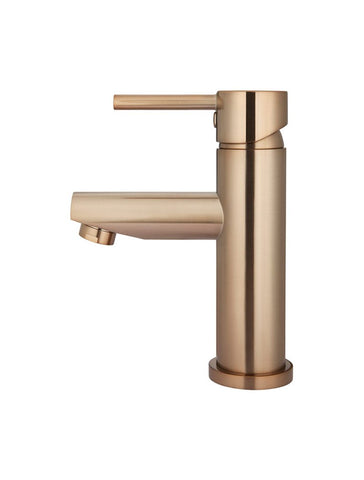 Round Basin Mixer - Champagne