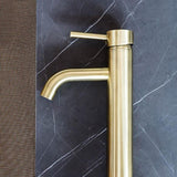 Round Tall Basin Mixer Curved - PVD Tiger Bronze - MB04-R3-PVDBB