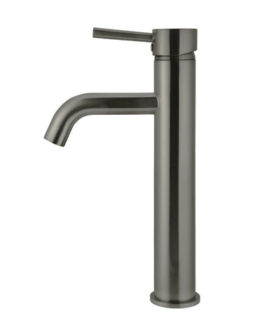 Round Tall Curved Basin Mixer - Shadow