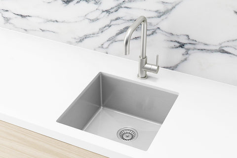 Kitchen Sink - Single Bowl 450 x 450 - PVD Brushed Nickel