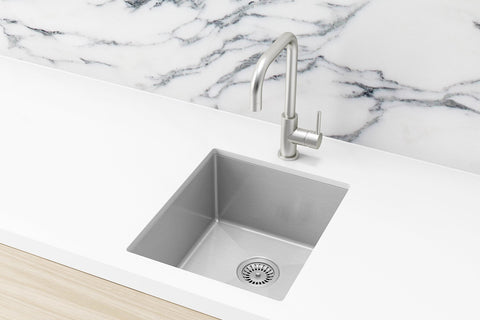 Kitchen Sink - Single Bowl 380 x 440 - PVD Brushed Nickel