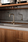 Round Kitchen Mixer Tap - PVD Tiger Bronze - MK02-PVDBB