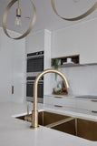Round Kitchen Mixer Tap - PVD Tiger Bronze - MK03-PVDBB