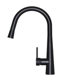 Round Pull Out Kitchen Mixer Tap - Matte Black - MK07