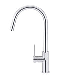 Round Piccola Pull Out Kitchen Mixer Tap - Polished Chrome - MK17-C