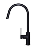 MK17 Round Piccola Pull Out Kitchen Mixer Tap - Matte Black - MK17
