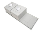 Kitchen Sink - Double Bowl & Drainboard 1160 x 440 - Brushed Bronze Gold - MKSP-D1160440D-BB