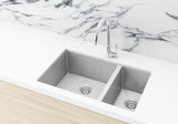 Sink Strainer and Waste Plug Basket with Stopper - PVD Brushed Nickel - MST04-NK