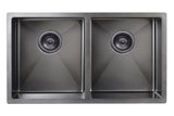 Kitchen Sink - Double Bowl 760 x 440 - Gunmetal Black - MKSP-D760440-GM