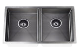 Kitchen Sink - Double Bowl 860 x 440 - Gunmetal Black - MKSP-D860440-GM