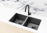Kitchen Sink - Double Bowl 760 x 440 - Gunmetal Black - MKSP-D760440-GM