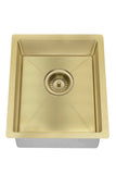 Kitchen Sink - Single Bowl 380 x 440 - Brushed Bronze Gold - MKSP-S380440-BB