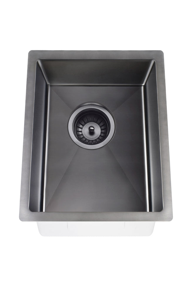 Kitchen Sink - Single Bowl 380 x 440 - Gunmetal Black (SKU: MKSP-S380440-GM) by Meir