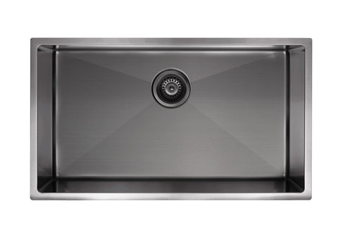 Kitchen Sink - Single Bowl 760 x 440 - Gunmetal Black