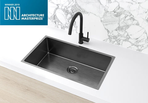 Kitchen Sink - Single Bowl 760 x 440 - Gunmetal Black